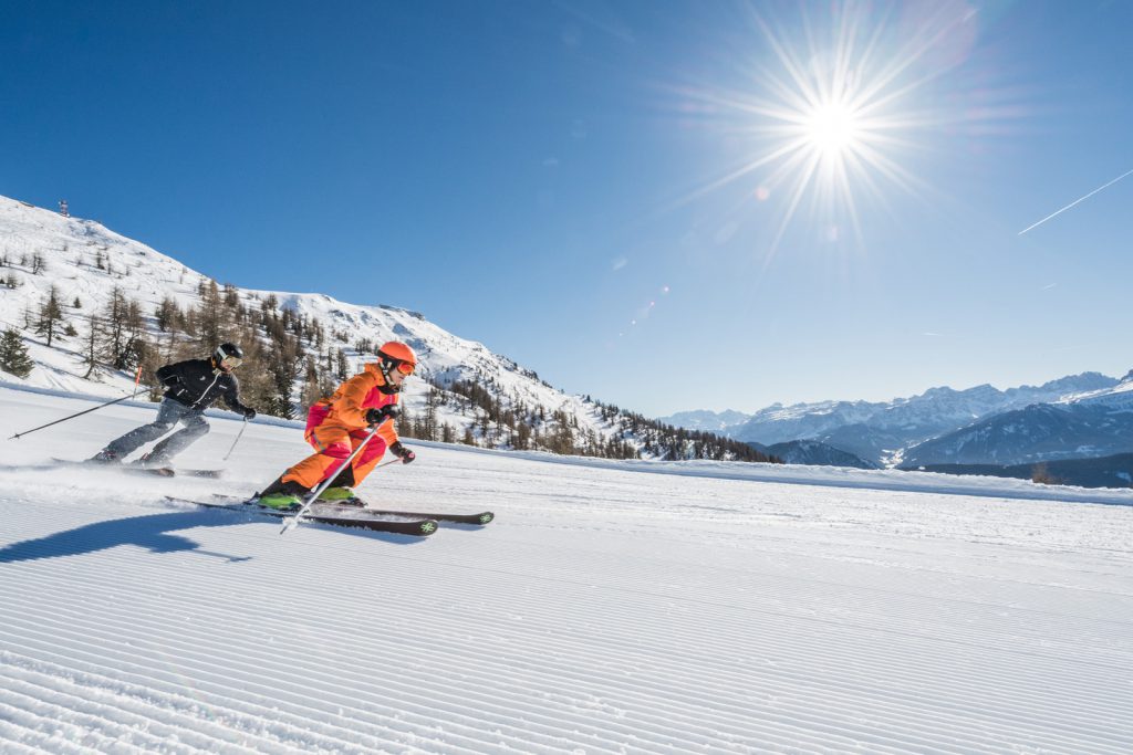 Skiing in Plan de Corones - Dolomiti Superski