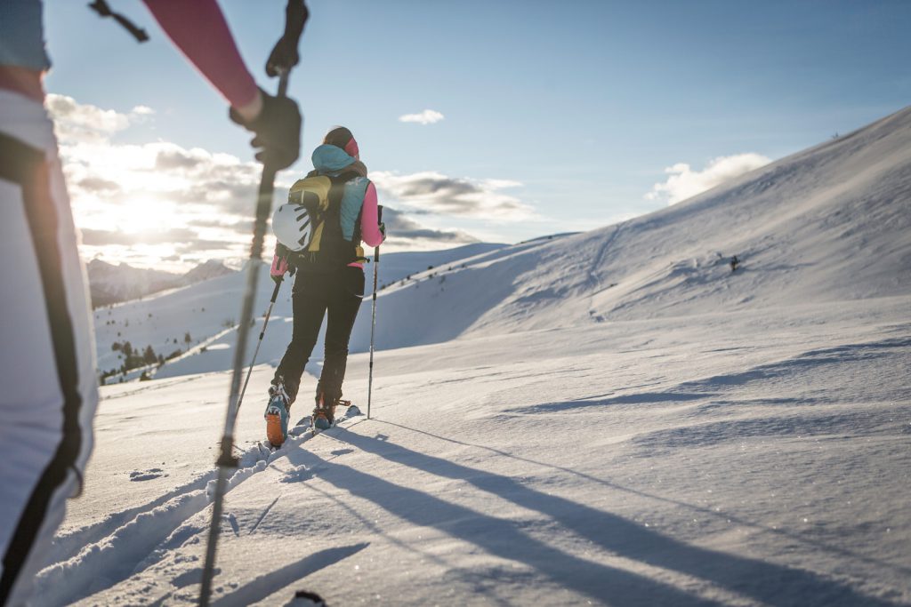 Ski Touring in the natural parks in the spectacular scenery of the Dolomites.